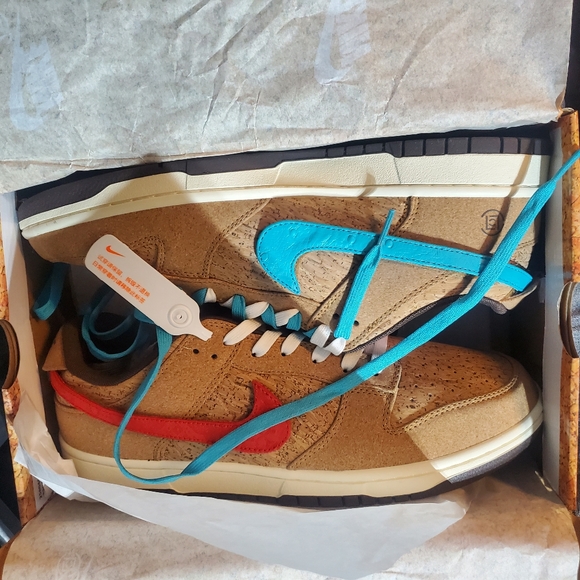 New Nike Dunk x Clot cork lows 20th anniversary - Picture 1 of 9